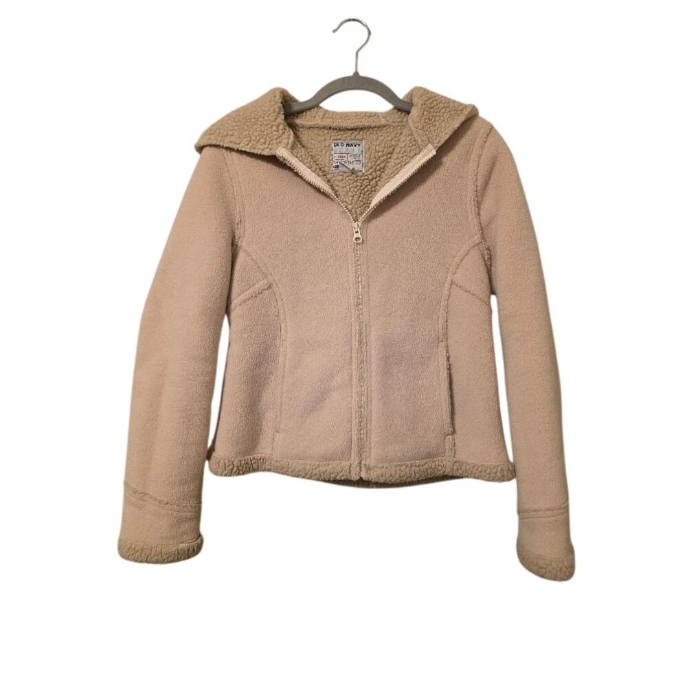 Old Navy Sherpa Lined Hooded Fleece Jacket Small
